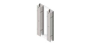Rack Cable Management Panel with Extended Finger Design