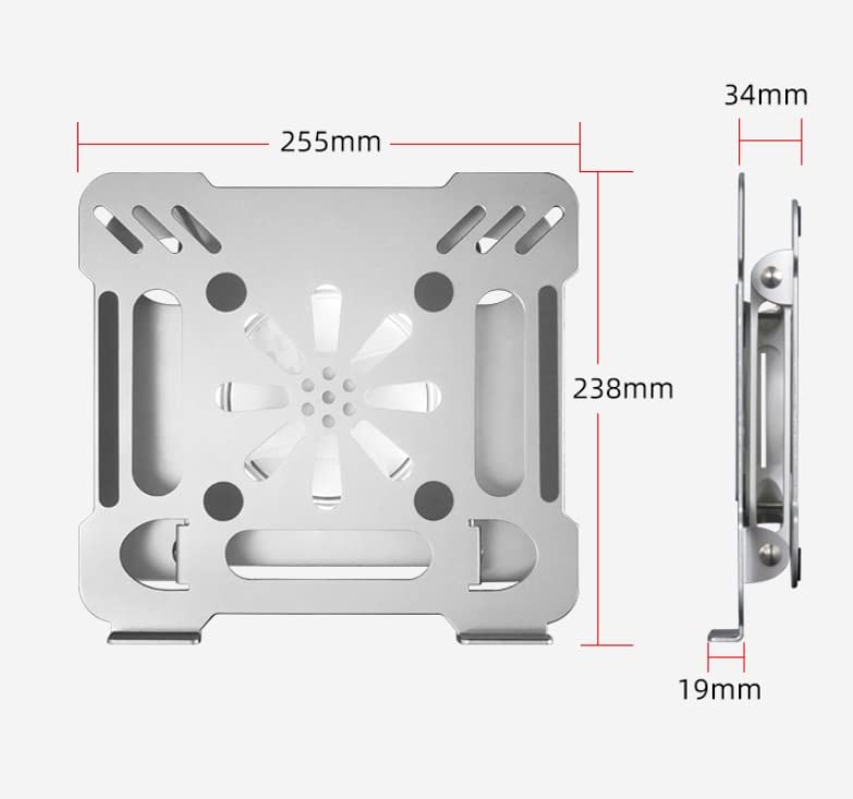 Adjustable Folding Aluminum Laptop Stand with Cooling Design