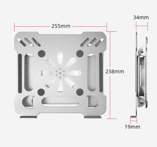 Adjustable Folding Aluminum Laptop Stand with Cooling Design