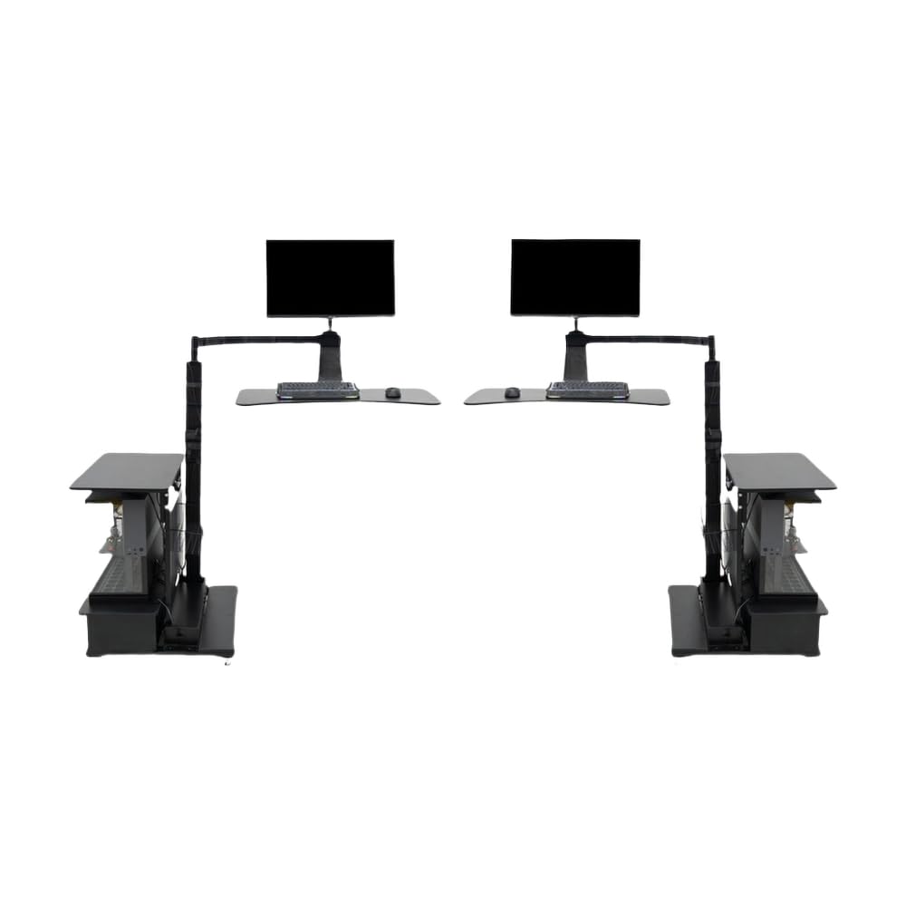 Motorized Sit-Stand Desk with Adjustable Monitor Mount