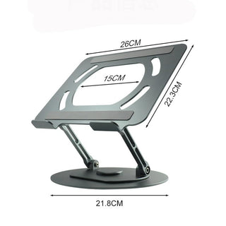 Rotating Adjustable Aluminum Laptop Stand with Cooling Design