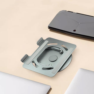 Rotating Adjustable Aluminum Laptop Stand with Cooling Design