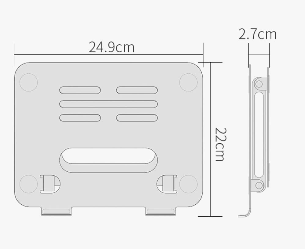 Portable Height Adjustable Aluminum Laptop Stand