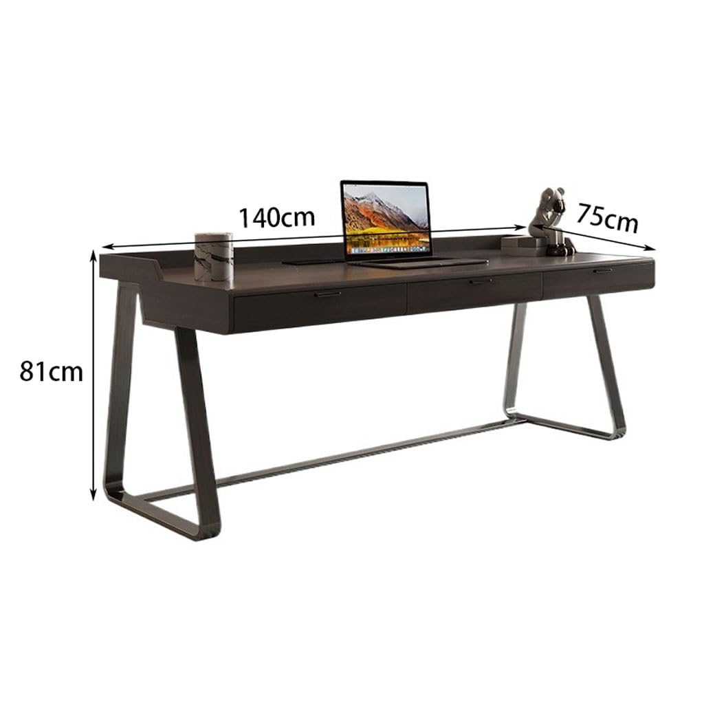Black Walnut Solid Wood Home Office Desk 140cm