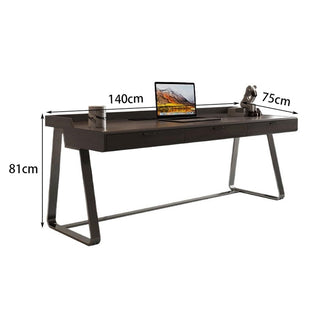 Black Walnut Solid Wood Home Office Desk 140cm