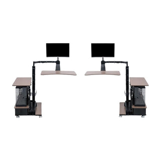 Motorized Sit-Stand Desk with Adjustable Monitor Mount