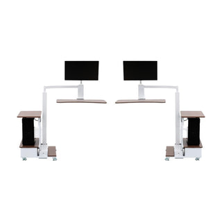 Motorized Sit-Stand Desk with Adjustable Monitor Mount