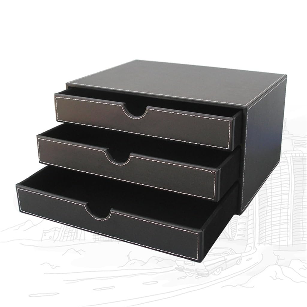 5-Piece Wooden Desk Organizer & File Storage Set