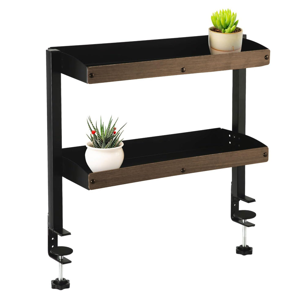 Adjustable Clamp-On Desktop Storage Shelf & Organizer