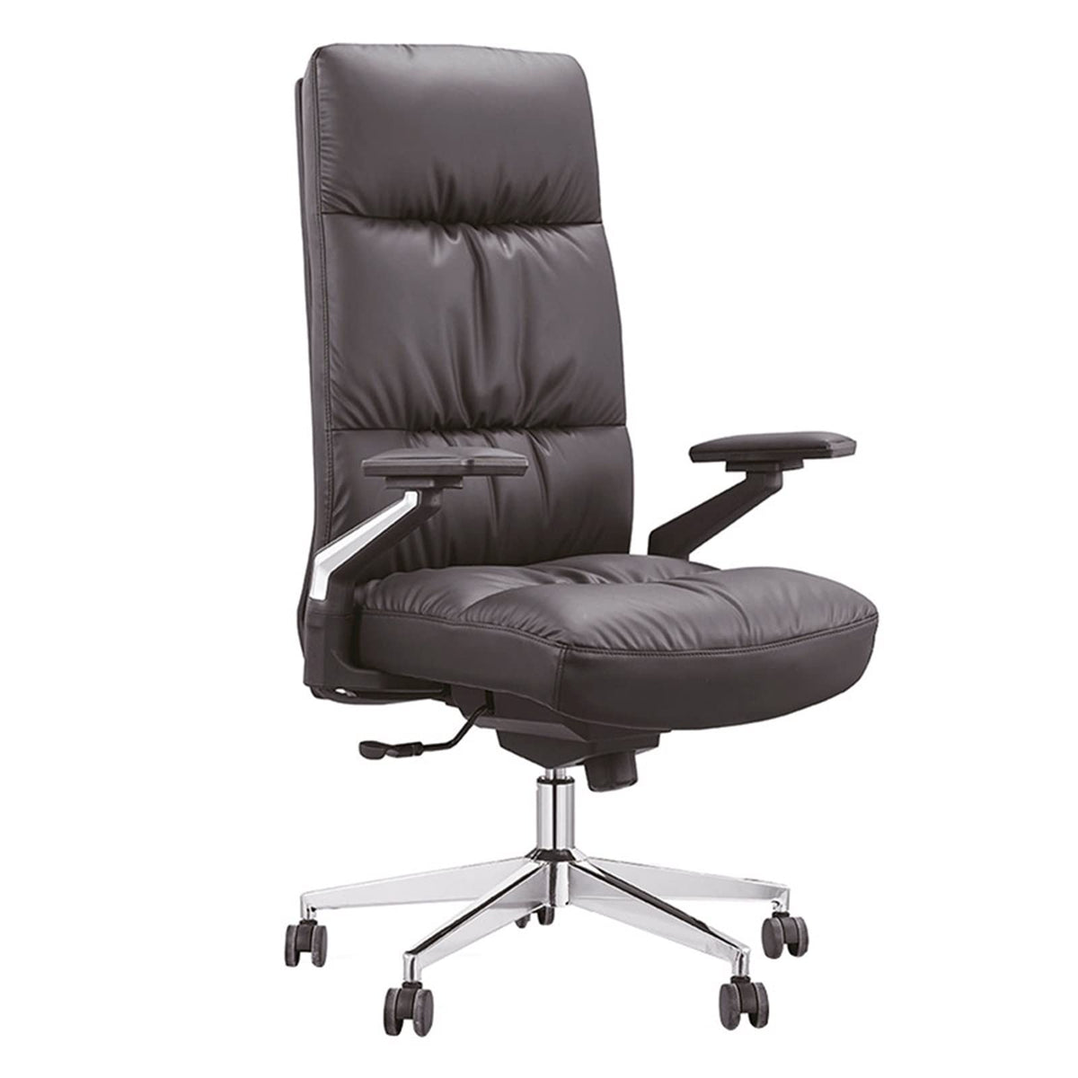 Ergonomic High Back Leather Executive Office Chair with Tilt & Wrist Support