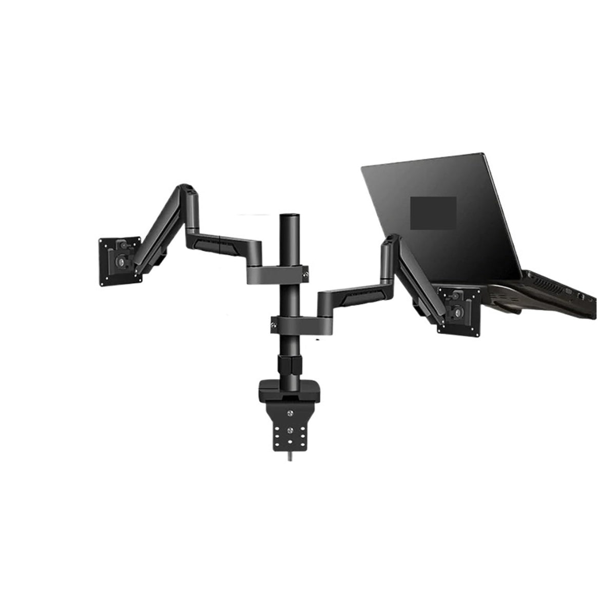 Height Adjustable Full Motion Laptop & Monitor Desk Stand