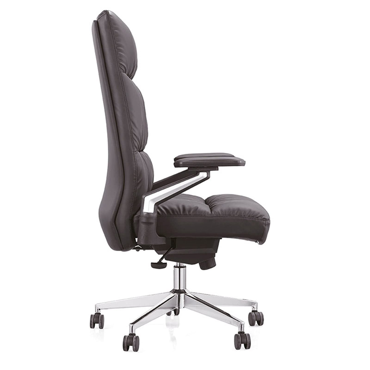 Ergonomic High Back Leather Executive Office Chair with Tilt & Wrist Support