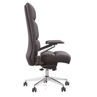 Ergonomic High Back Leather Executive Office Chair with Tilt & Wrist Support