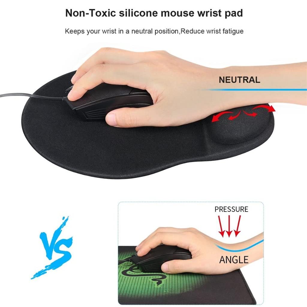Ergonomic Mouse Pad with Wrist Rest for Office & Gaming