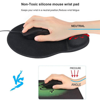 Ergonomic Mouse Pad with Wrist Rest for Office & Gaming