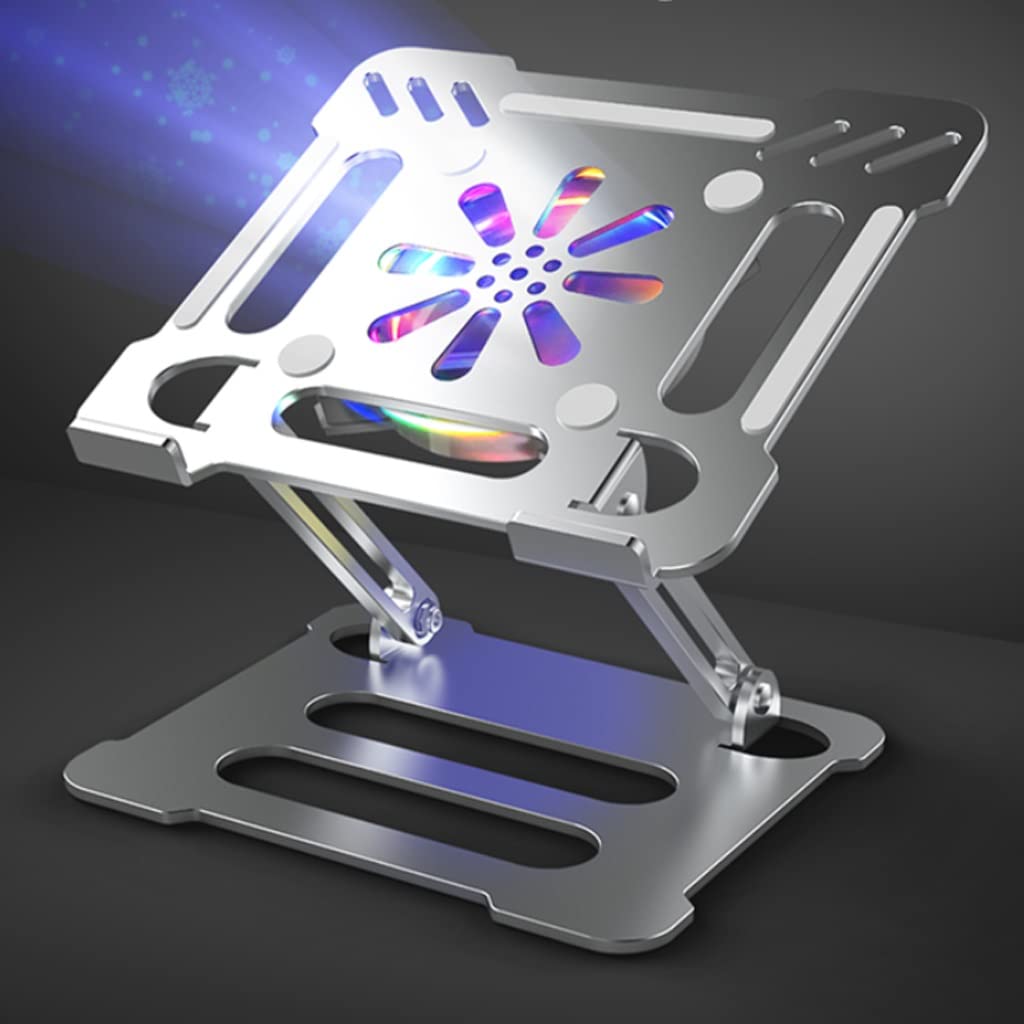 Adjustable Folding Aluminum Laptop Stand with Cooling Design