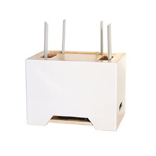 Wooden Cable Management Box for Router & Power Strip