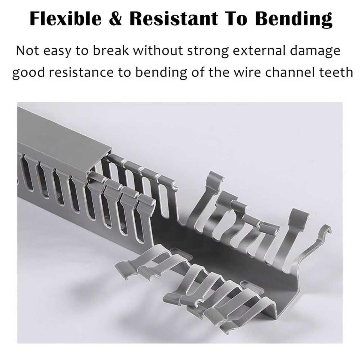 Open-Slot Cable Management Raceway for Server Rack & Home Wiring