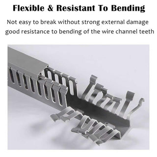 Open-Slot Cable Management Raceway for Server Rack & Home Wiring
