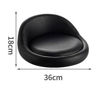 Black PU Leather Bar Stool Replacement Seat Cushion