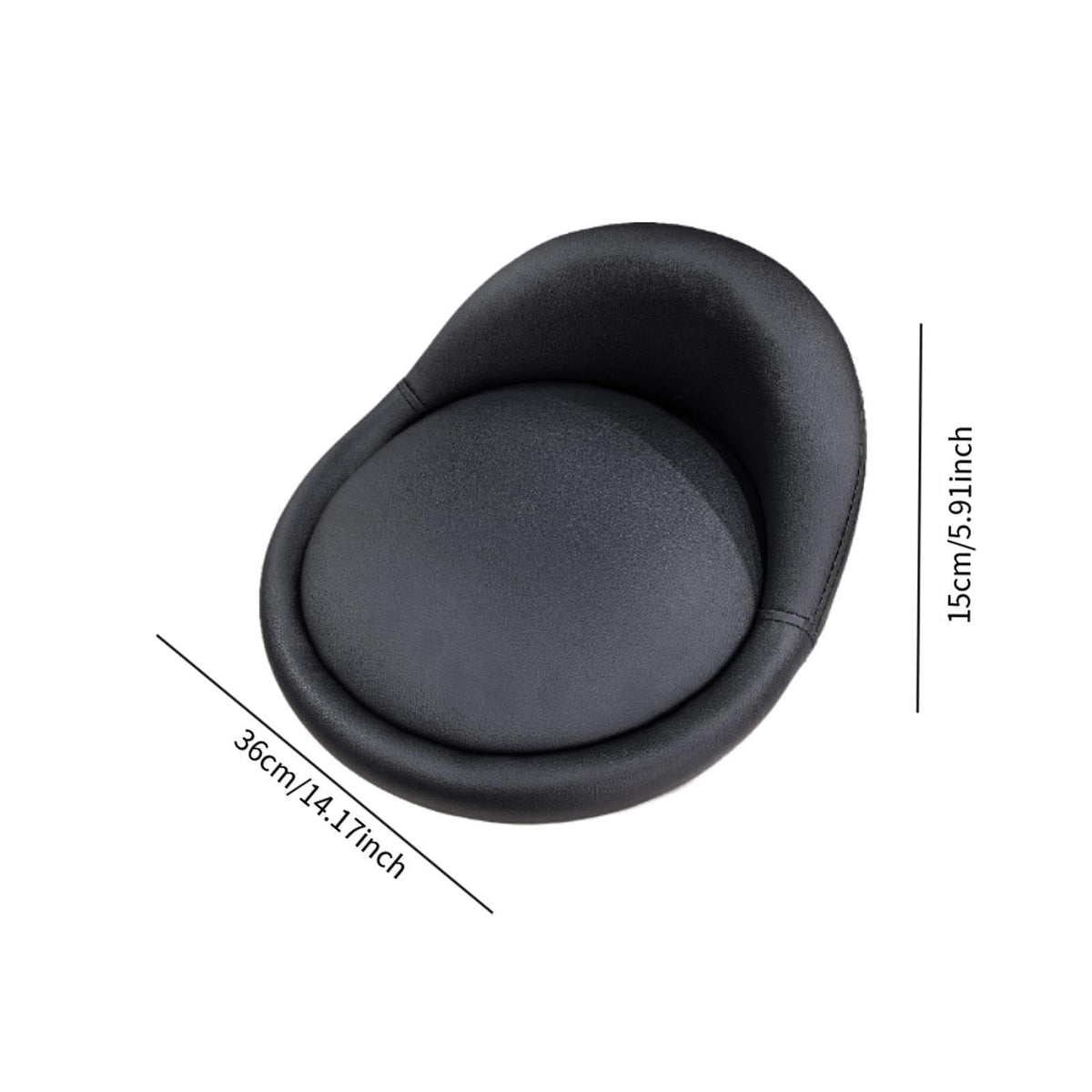 Black PU Leather Bar Stool Replacement Seat Cushion