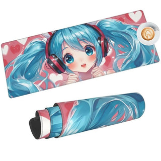 XXL Waterproof Anime Desk Mat with Non-Slip Rubber Base
