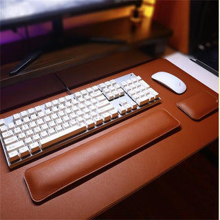 ONMYJFD Sided Leather Wrist Pad, Laptop Mechanical Keyboard, Rest, Palm