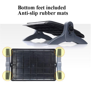 3-Height Adjustable Ergonomic Tilting Footrest with Removable Pad