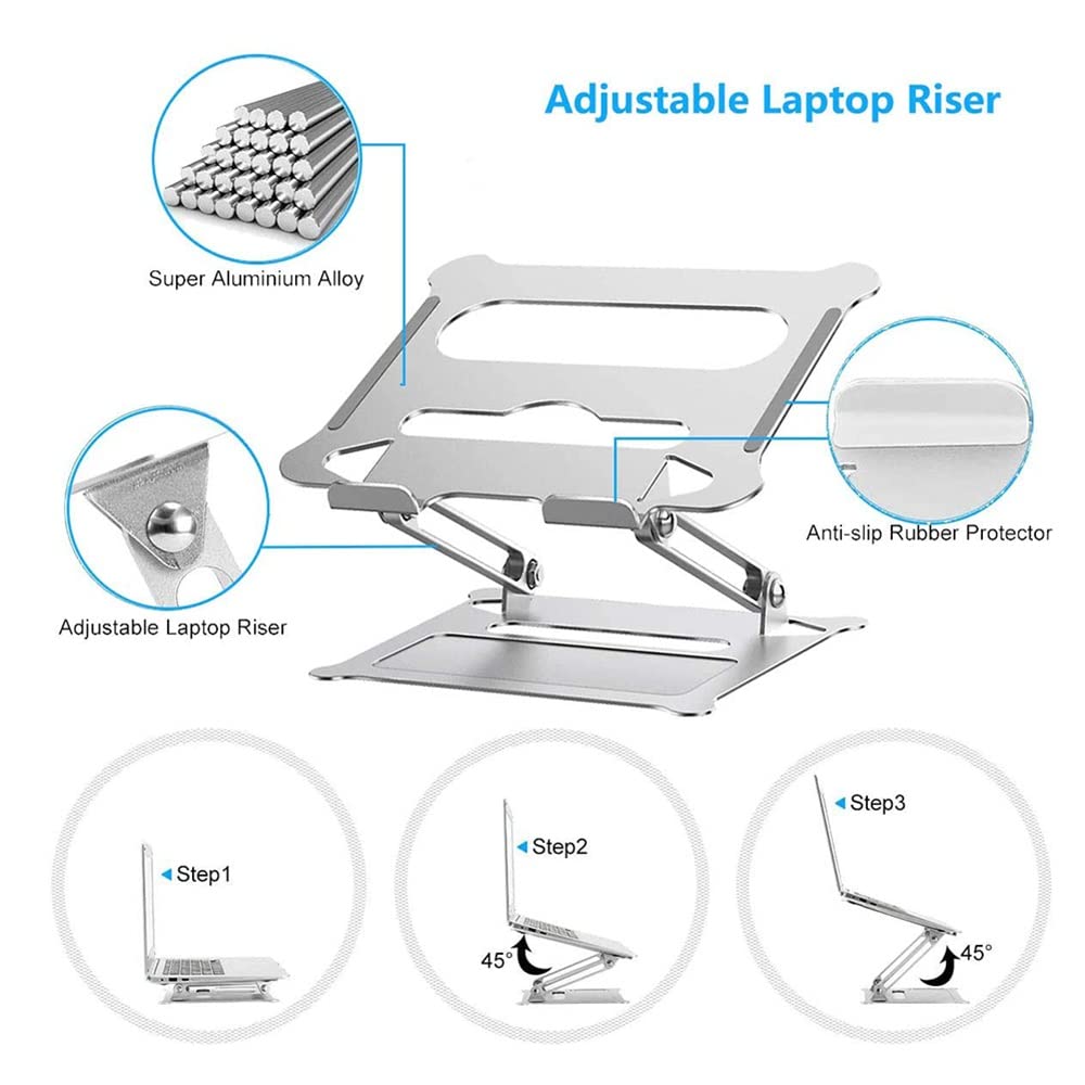 Foldable Adjustable Aluminum Laptop Stand