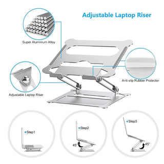 Foldable Adjustable Aluminum Laptop Stand