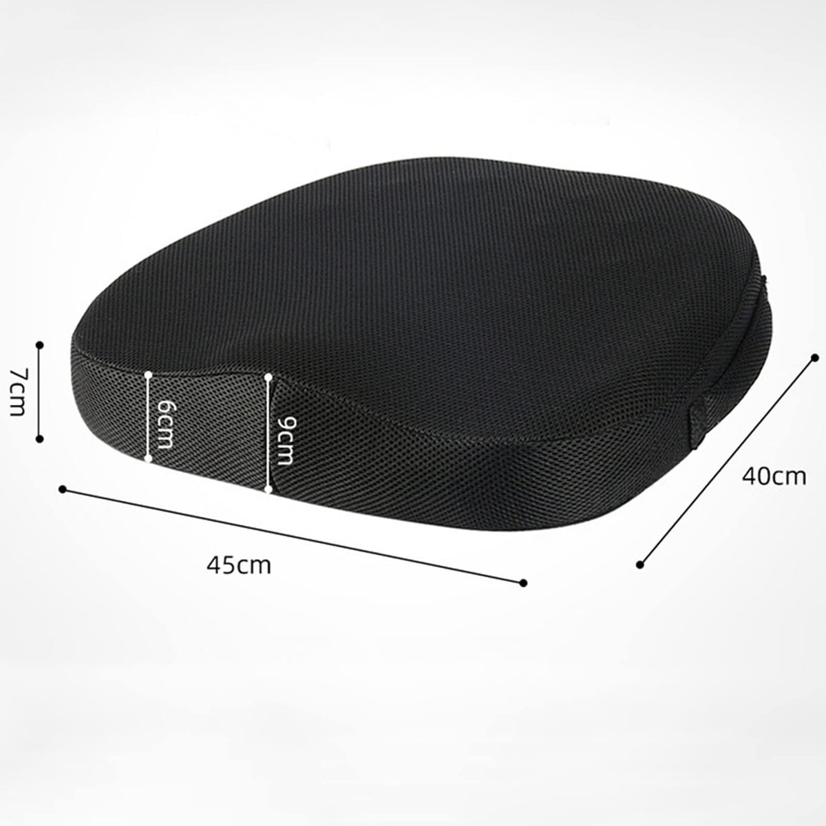 Ergonomic Memory Foam Seat Cushion with Pressure Relief Support