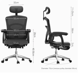 Ergonomic Swivel Office Chair with Rolling Base
