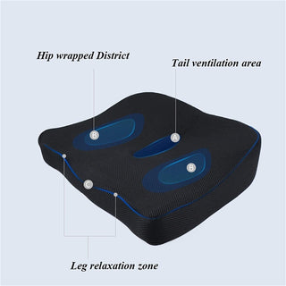Ergonomic Breathable Seat Cushion with Non-Slip Support