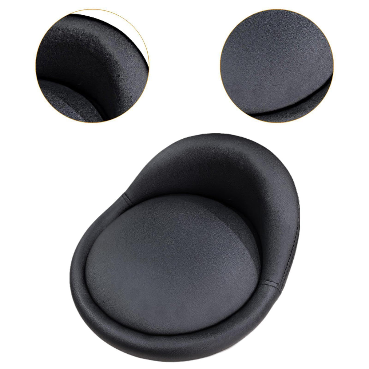 Black PU Leather Bar Stool Replacement Seat Cushion