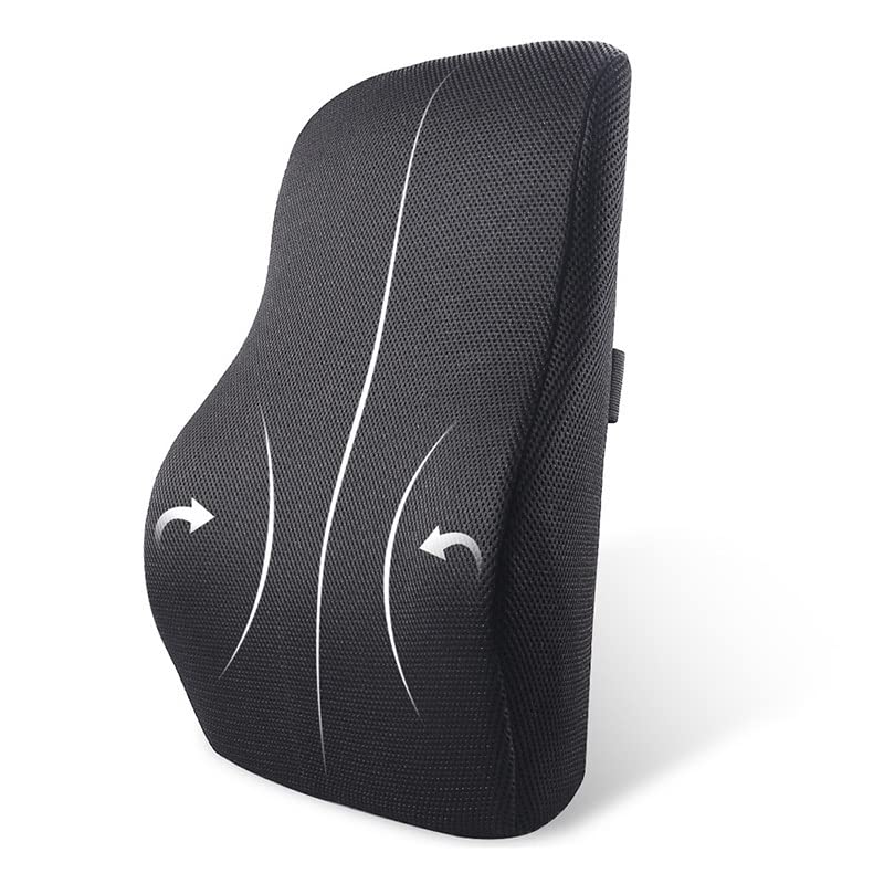 Memory Foam Lumbar Support Pillow for Chair & Car