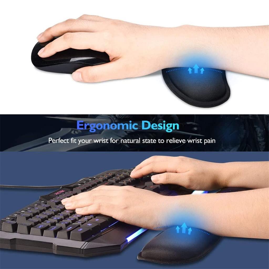 Ergonomic Mouse Pad with Wrist Rest for Office & Gaming