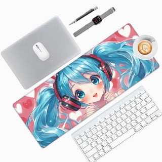 XXL Waterproof Anime Desk Mat with Non-Slip Rubber Base