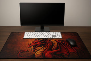 14 × 24" White Sublimation Desk Mat Blank