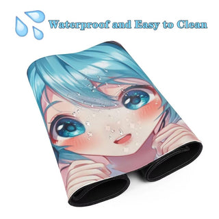 XXL Waterproof Anime Desk Mat with Non-Slip Rubber Base