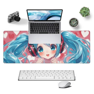 XXL Waterproof Anime Desk Mat with Non-Slip Rubber Base