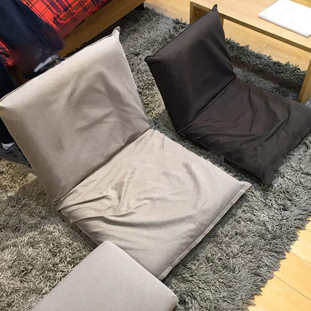 Foldable High Back Chair Cushion with Adjustable Back Support