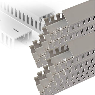 Open-Slot Cable Management Raceway for Server Rack & Home Wiring