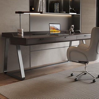 Black Walnut Solid Wood Home Office Desk 140cm
