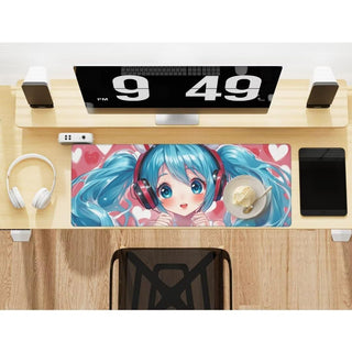 XXL Waterproof Anime Desk Mat with Non-Slip Rubber Base