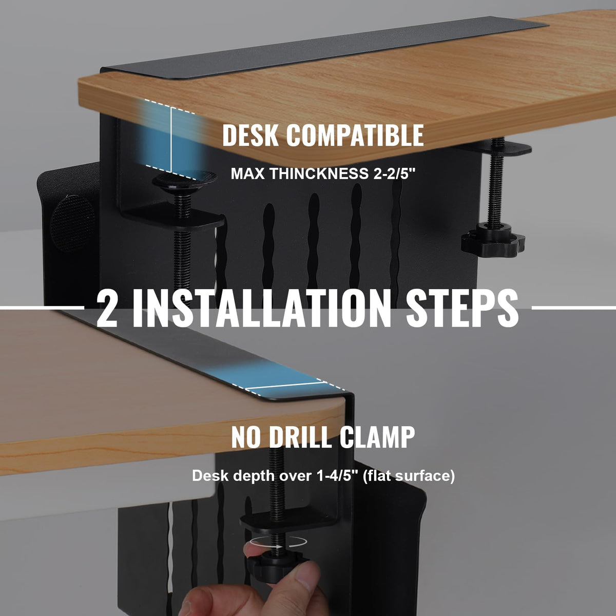 Hanging Desk Storage Organizer for Laptop, Tablet & Documents