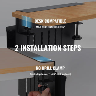 Hanging Desk Storage Organizer for Laptop, Tablet & Documents