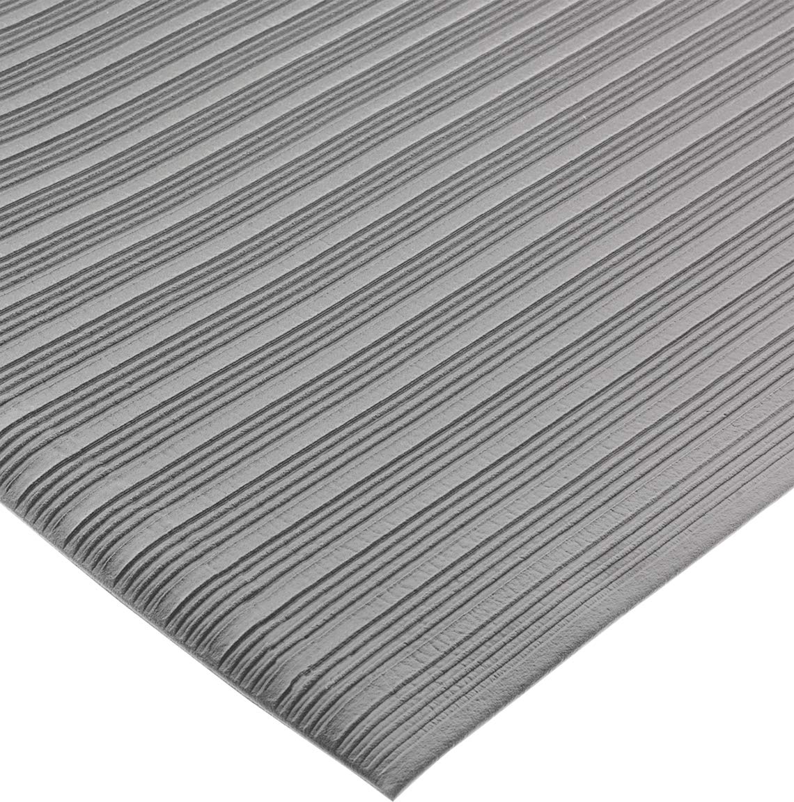 San Jamar KM4360 Vinyl Anti-Fatigue Sponge Mat, 60' Length x 3' Width, Black
