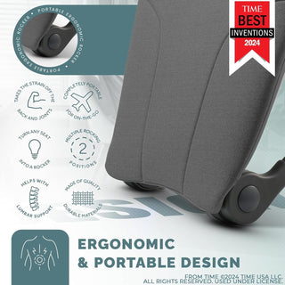 2-Pack Adjustable Ergonomic Back & Lumbar Support Cushion