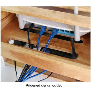 Wooden Cable Management Box for Router & Power Strip
