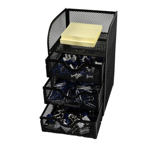 Huron Desktop Mini 3-Drawer Supplies Organizer